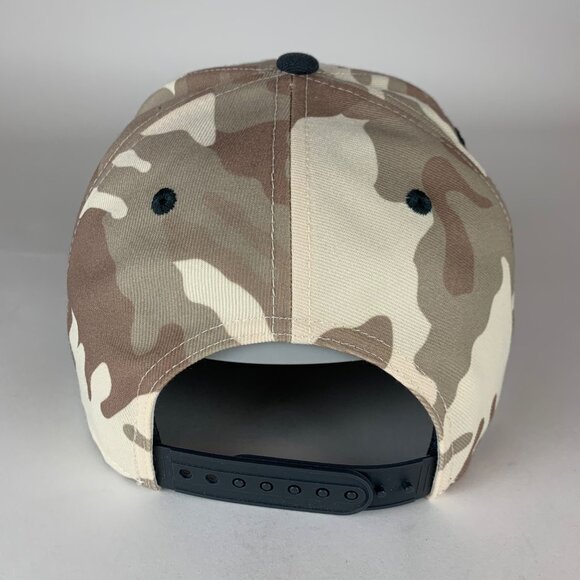 Los Angeles Angels MLB Brown Beige Camo Nike Snapback Hat Mens M/L - Picture 3 of 5